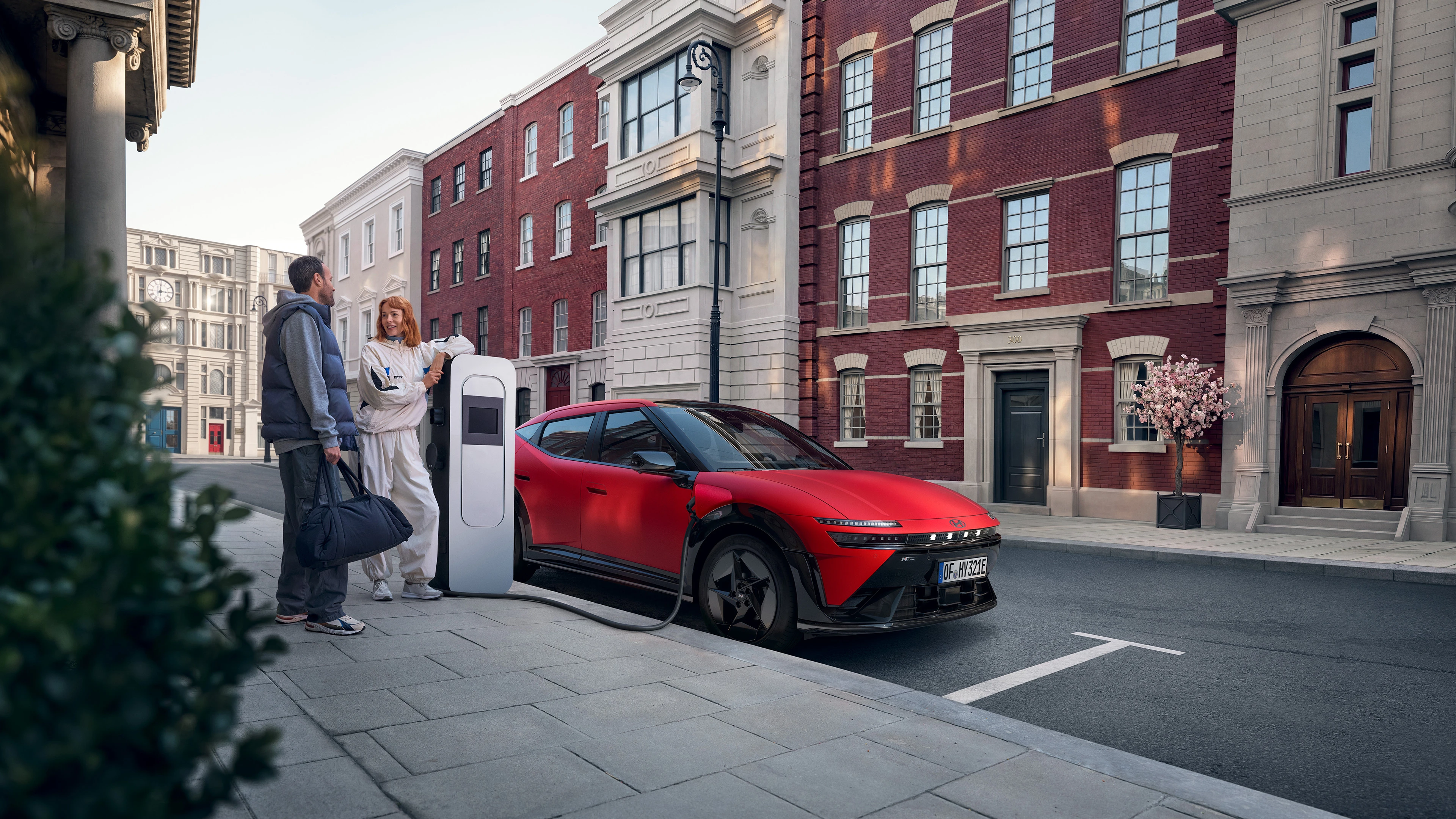 Hyundai IONIQ 3 Exterior Charging Station Lifestyle 16X9