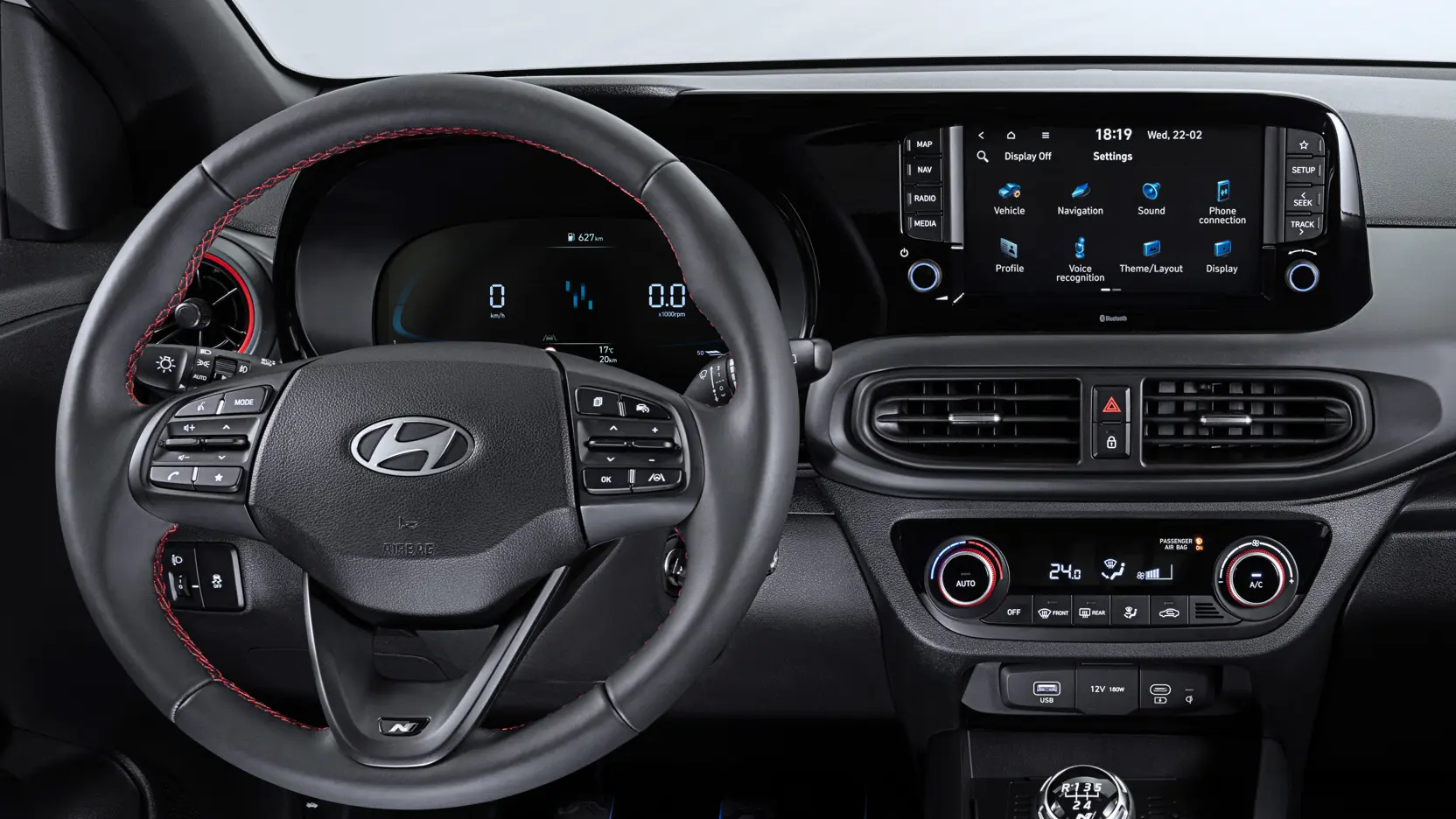 Hyudnai I10 N Line Lenkrad Zwei