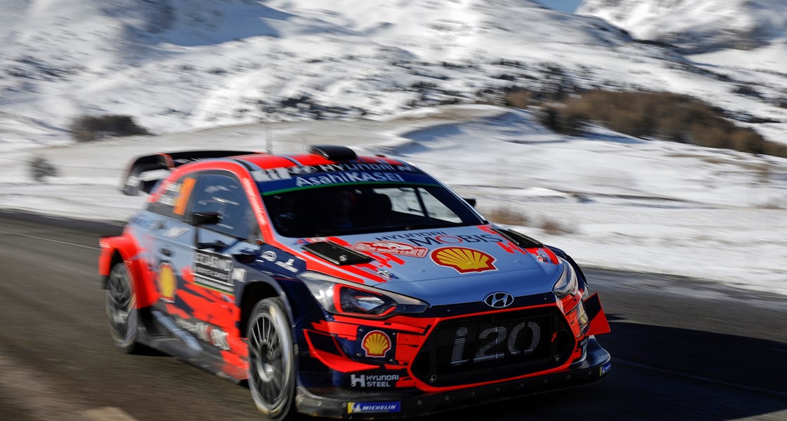 Hyundai bei der Rallye Monte Carlo