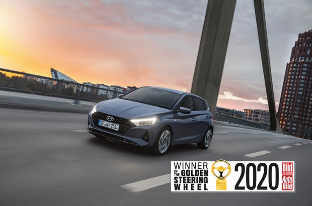 Der neue Hyundai i20 gewinnt das Goldene Lenkrad 2020