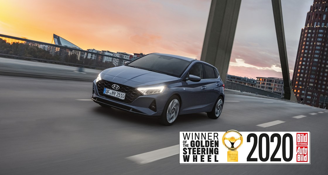 Der neue Hyundai i20 gewinnt das Goldene Lenkrad 2020