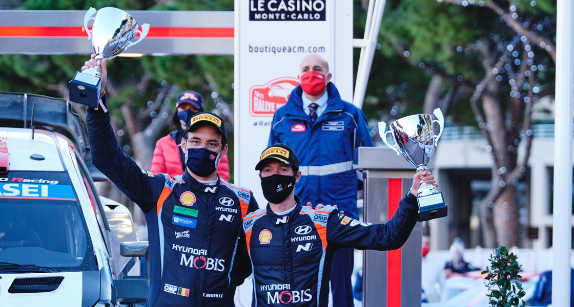 Platz 3 für Hyundai bei Rallye Monte Carlo