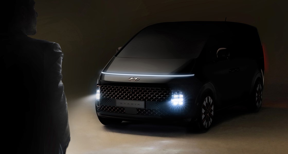 Hyundai präsentiert erste Design-Teaser  des neuen MPV STARIA mit futuristischem Design