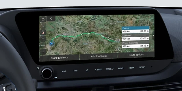 Hyundai Bayon Interior 2024 Connected Routing