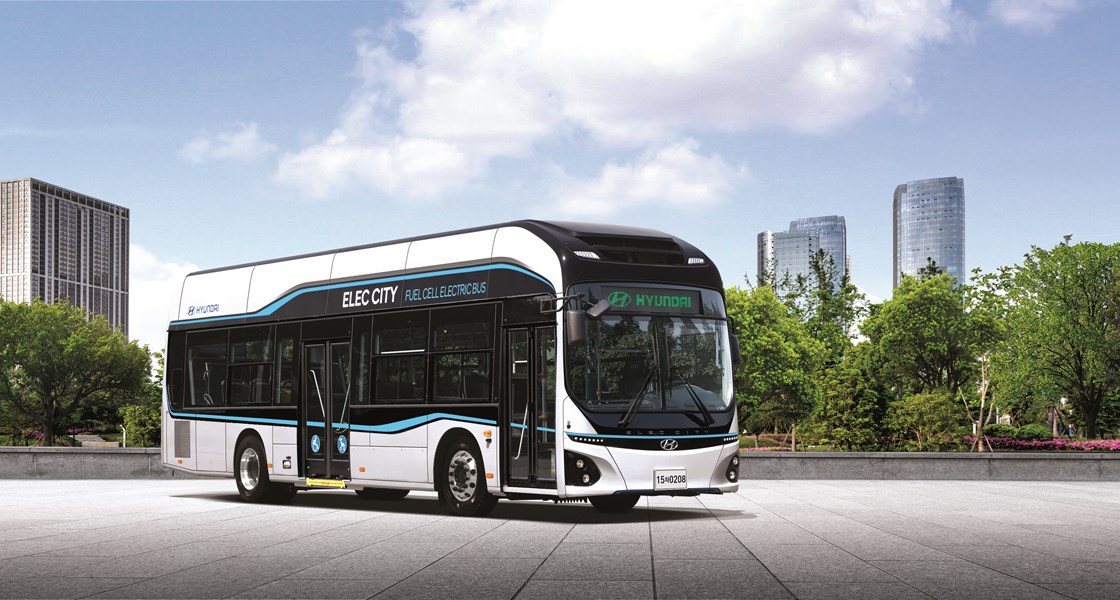 Hyundai ELEC CITY Fuel Cell Stadtbus Auslieferung in Österreich