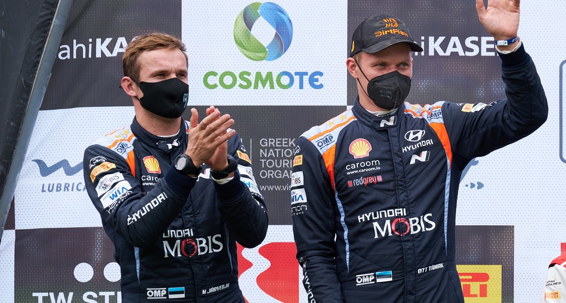 Acropolis Rallye - Podium für Hyundai