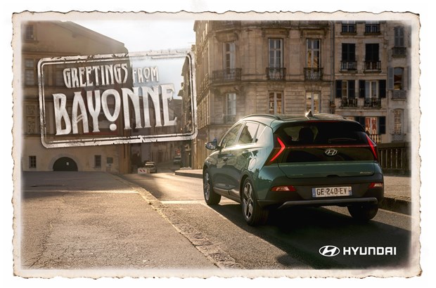 A postcard from...Bayonne:  Hyundai BAYON in Frankreich