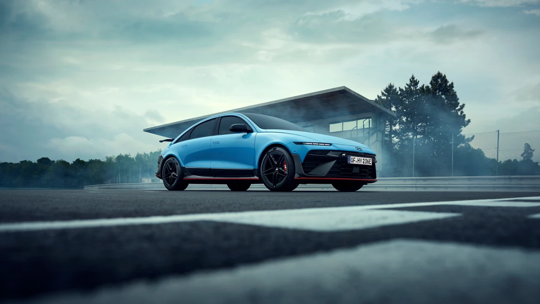 Hyundai IONIQ 6N Exterior Front Quarter 21 IONIQ 6N Low Front Quarter