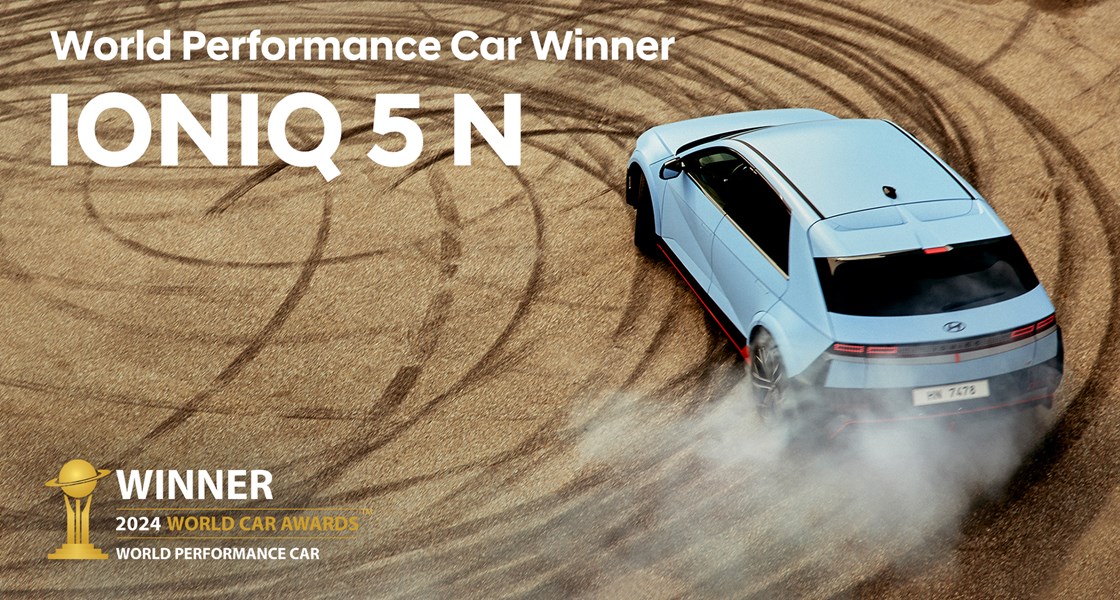 Der Hyundai IONIQ 5 N erhält den  World Performance Car Award 2024