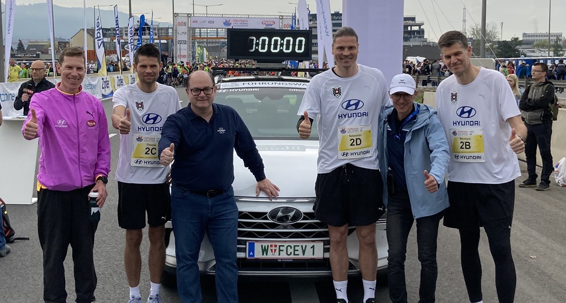 Hyundai beim 23. Oberbank Linz Donau Marathon 2025