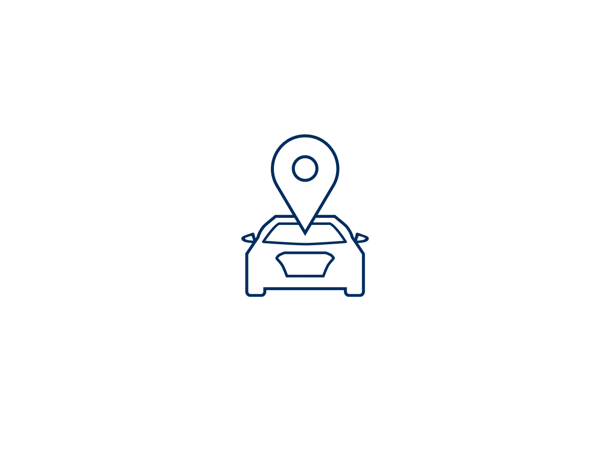 Icon Car Location Blue