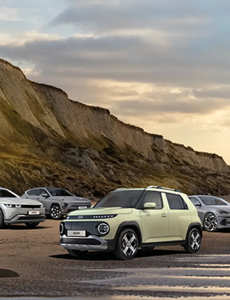 elektromodelle hyundai in einer landschaft kleineres bild