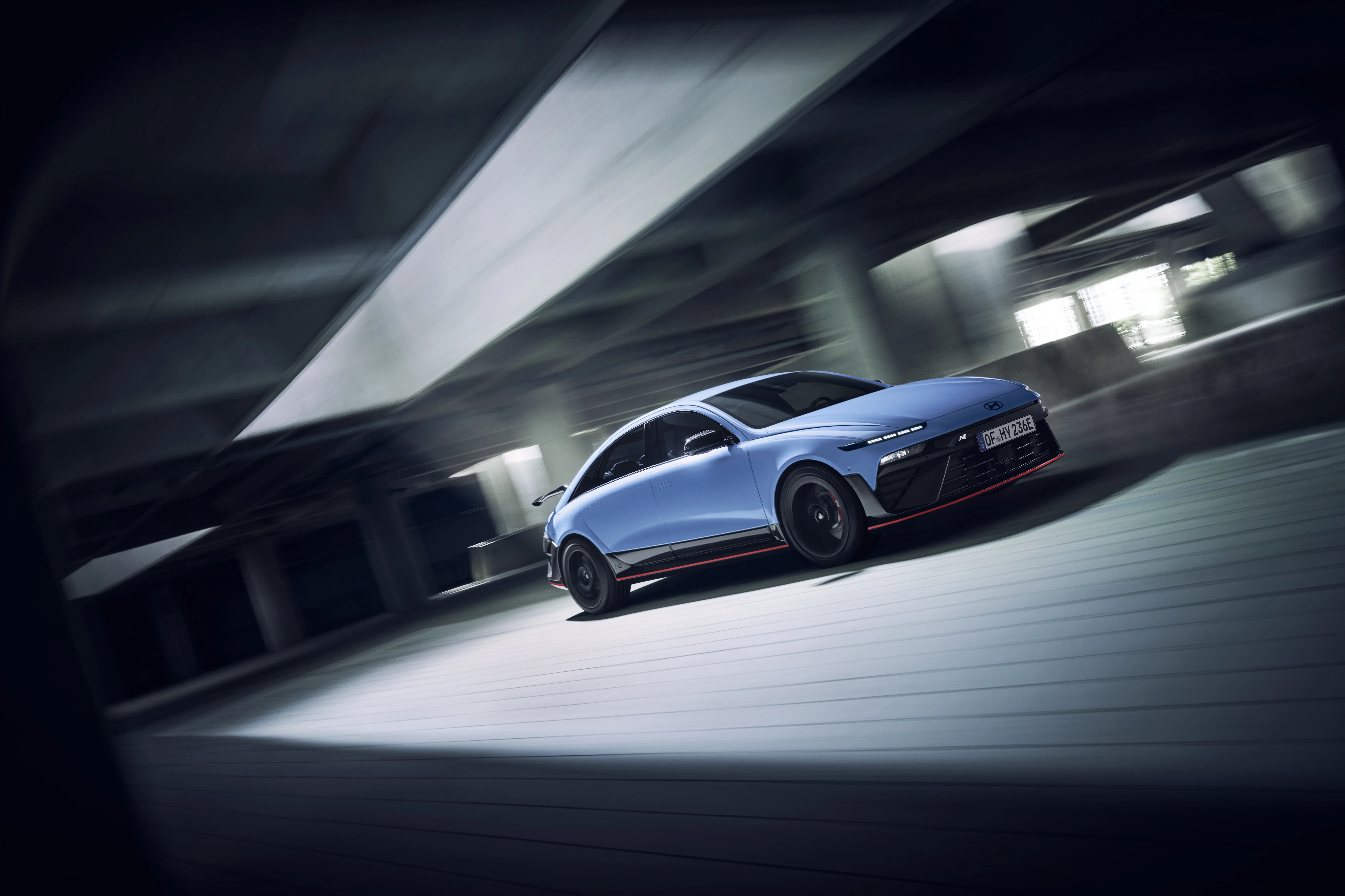 03 IONIQ 6 N Driving Front Quarter
