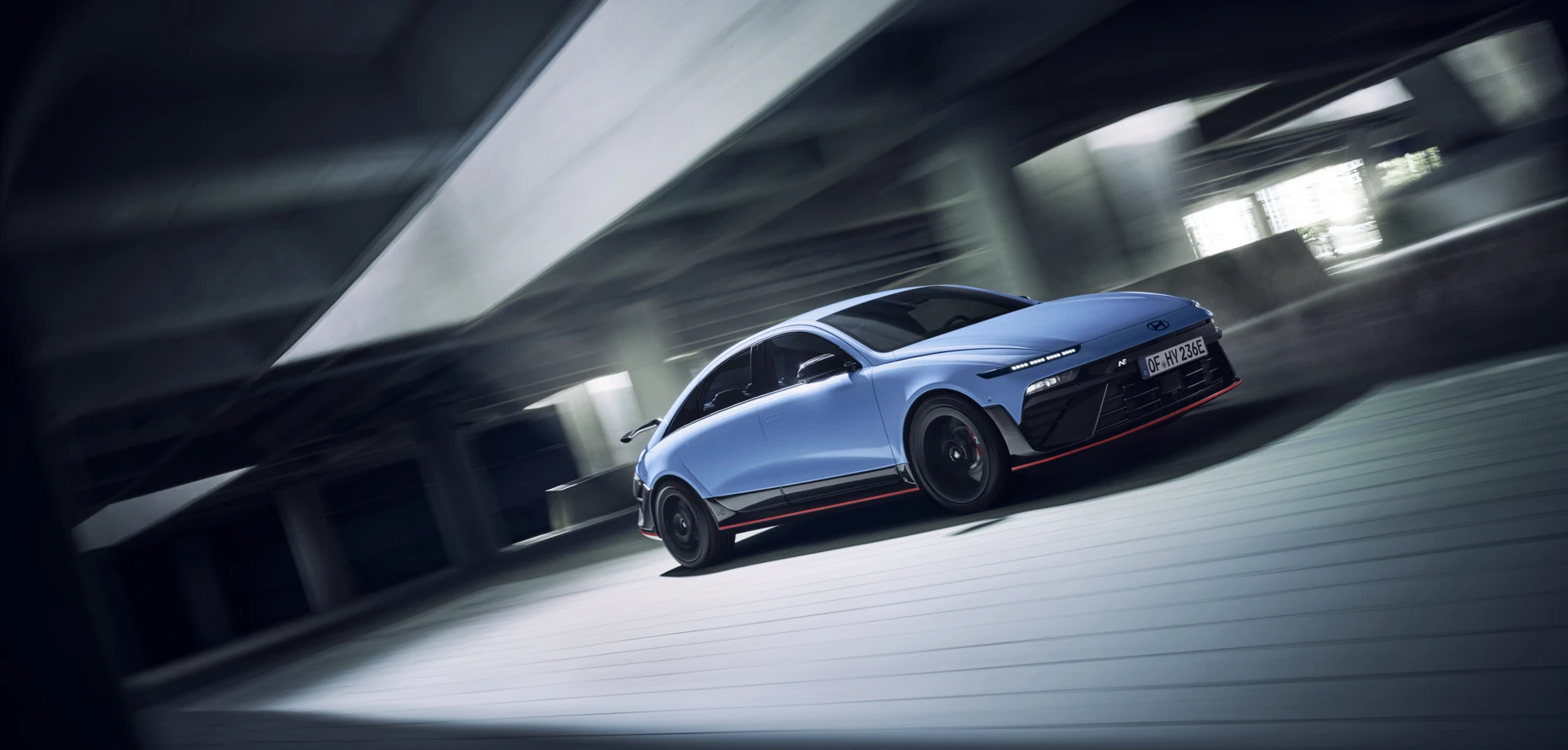 03 IONIQ 6 N Driving Front Quarter