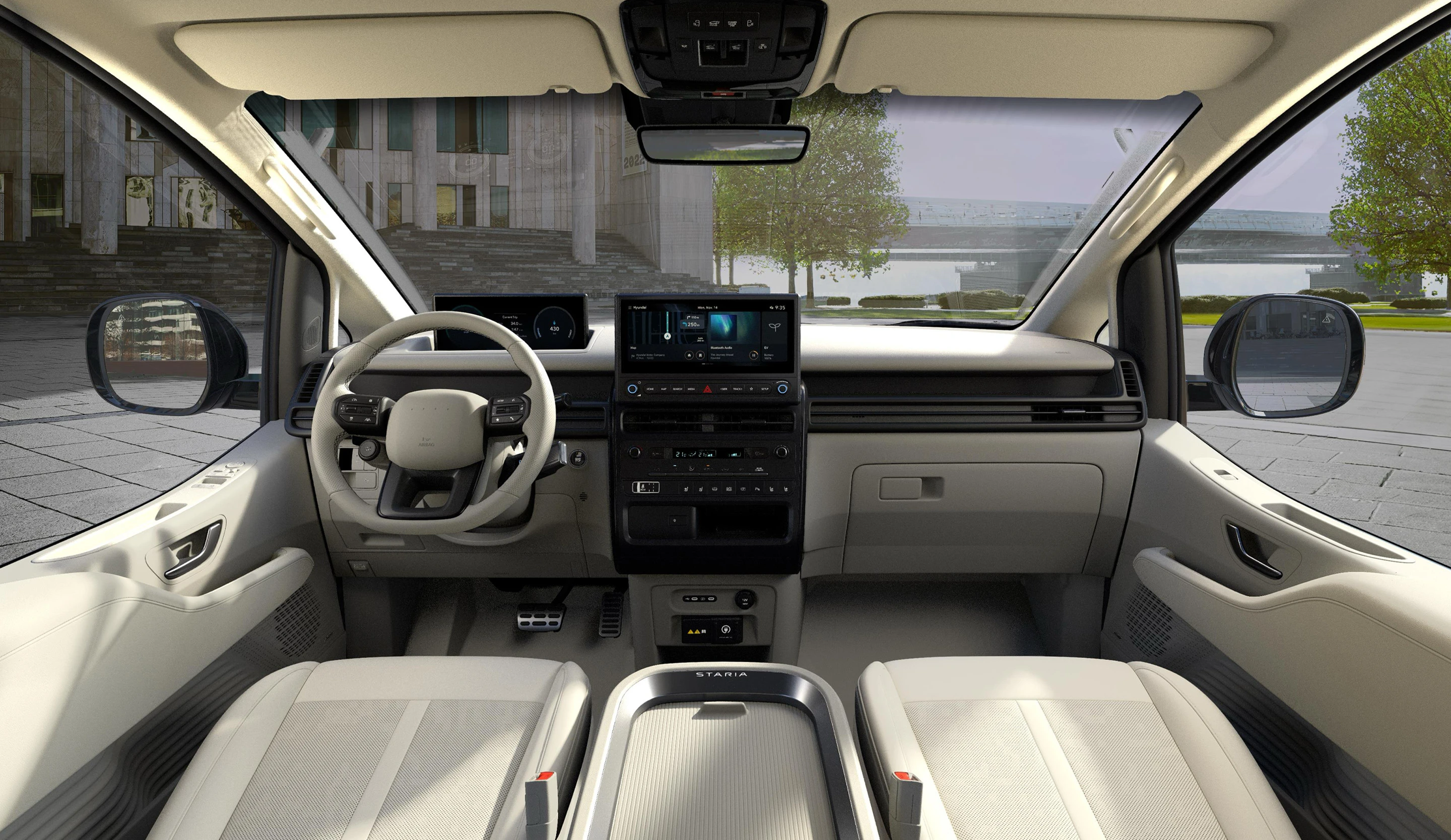 Hyundai STARIA Electric Interior Cockpit Hero Image 01