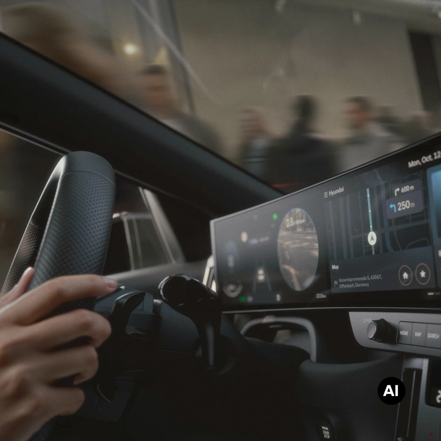 Hyundai BAYON Interior Display Cutting Edge Safety AI