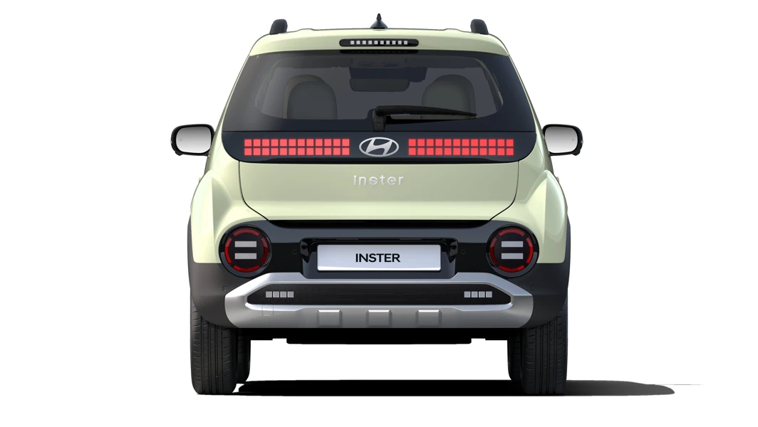 Hyundai INSTER 2024 Exterior SHOT03 Rear Lights On