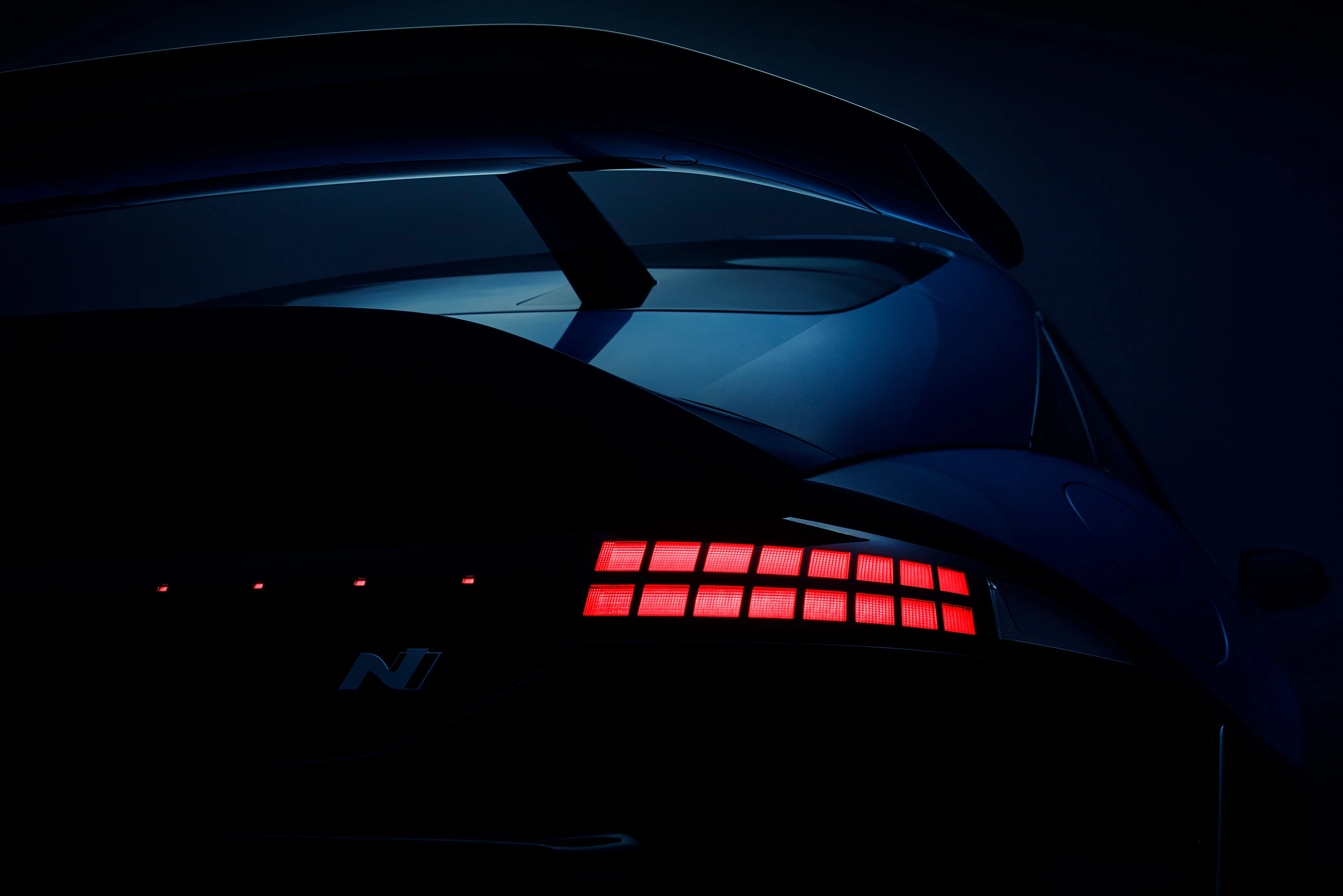 Hyundai IONIQ 6N Exterior Rear Spoiler Detail IONIQ 6N Teaser Spoiler