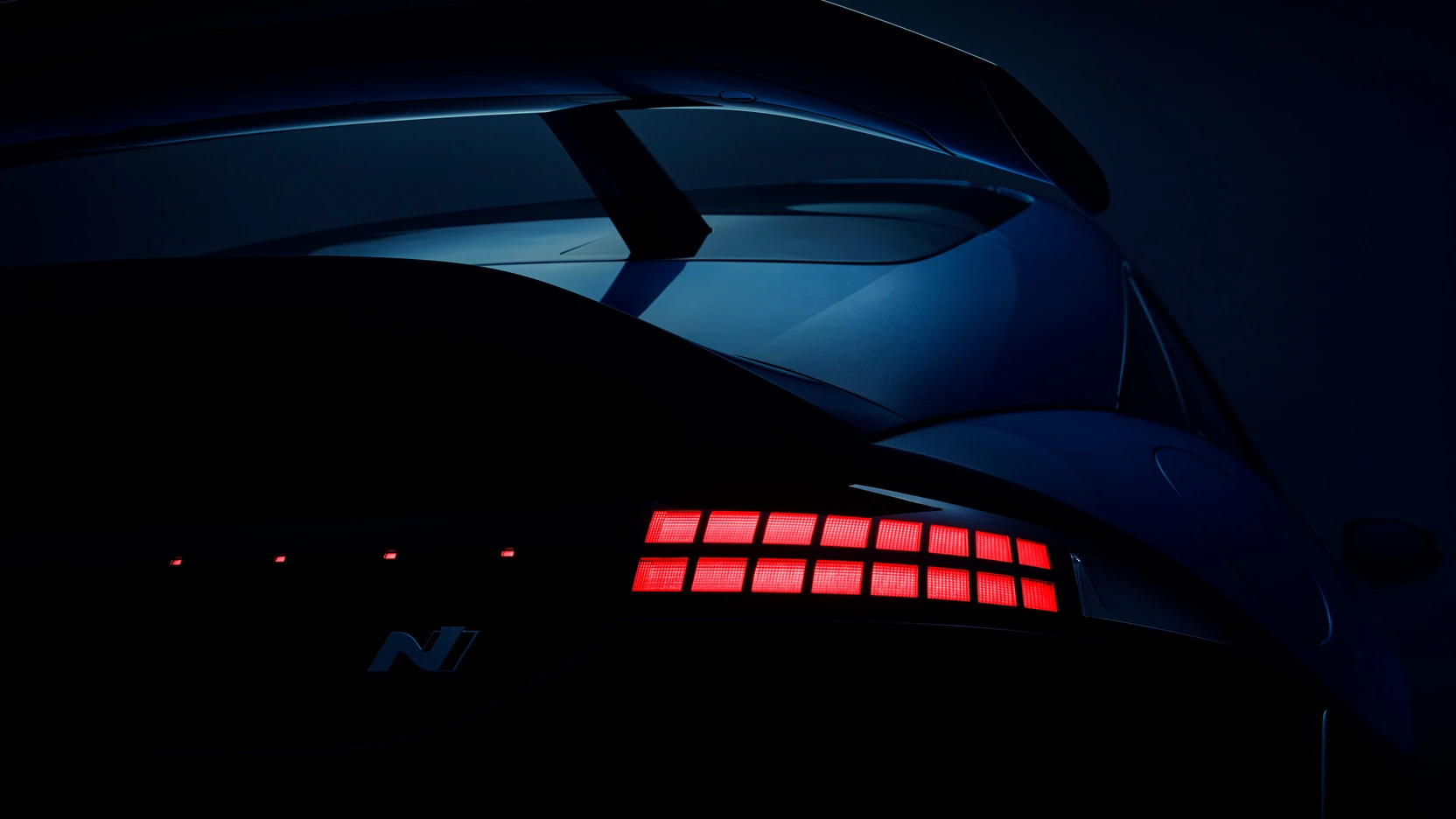 Hyundai IONIQ 6N Exterior Rear Spoiler Detail IONIQ 6N Teaser Spoiler