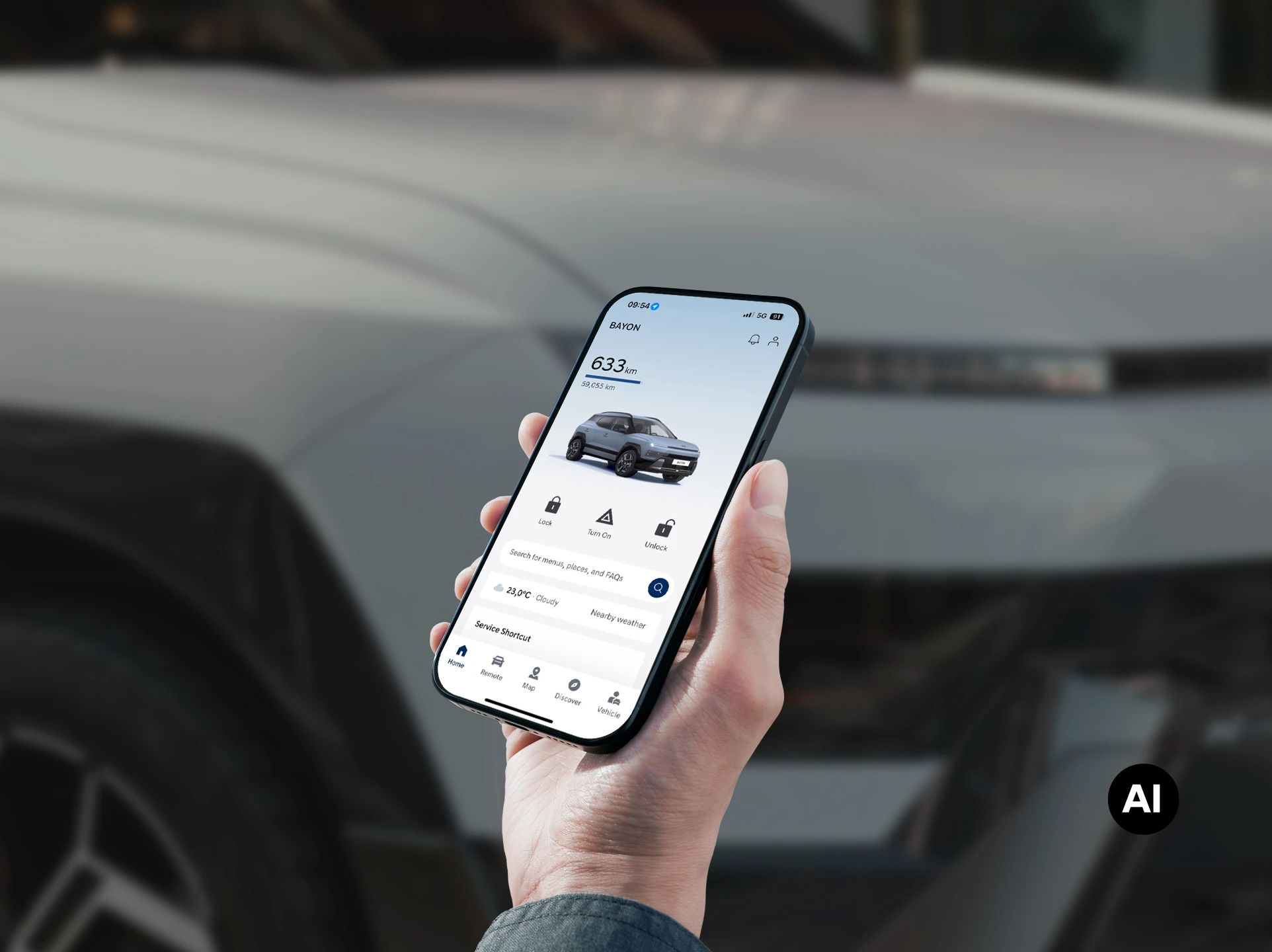 Hyundai BAYON Exterior Myhyundai App AI