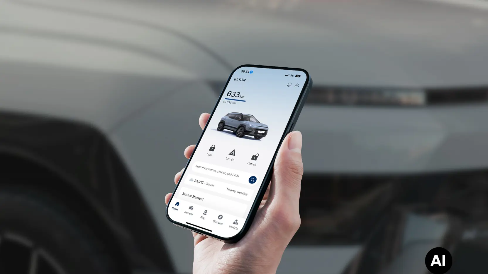 Hyundai BAYON Exterior Myhyundai App AI