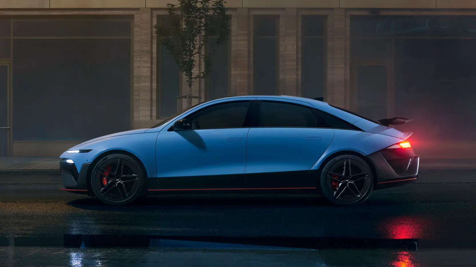 Hyundai IONIQ 6N Exterior Side Night 28 IONIQ 6N Night Side