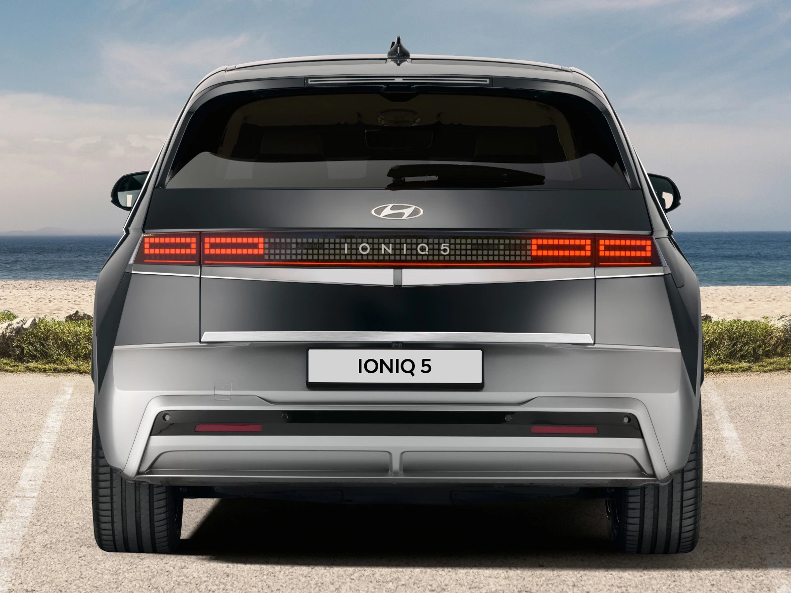 IONIQ 5 Heckklappenzierleiste, Alu