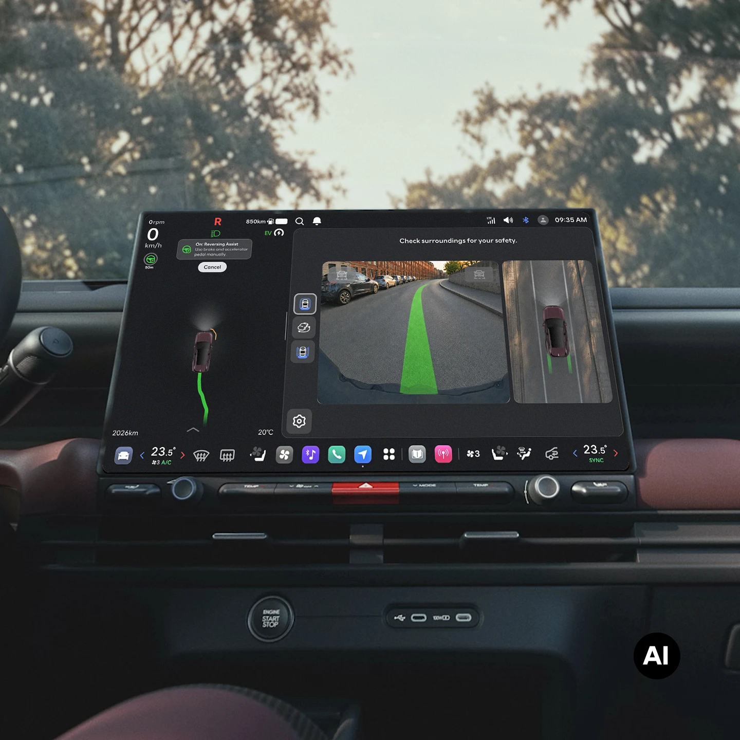 Hyundai TUCSON Interior Safety Memory Reverse Assist AI
