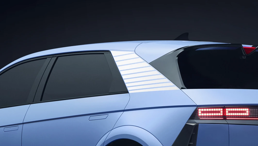 IONIQ 5 N Dekorfolie, Sportstreifen, Weiß