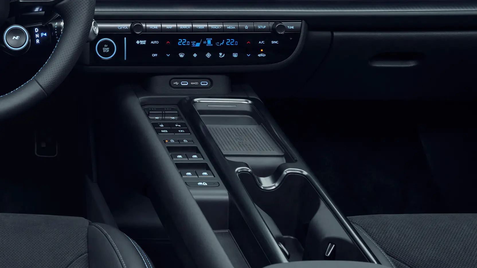 Hyundai IONIQ 6N Interior Centre Console 33 IONIQ 6N Interior Front Centre Console